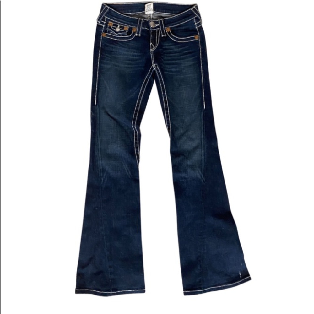 True Religion Jeans white stitch